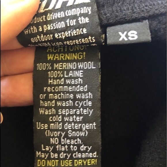 KUHL Prague Wool Asymmetrical Black Full Zip Jacket Size XS - Picture 7 of 11